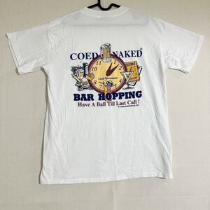 Vintage 1990 single stitch COED NAKED “Bar Hopping” tee shirt Size Large